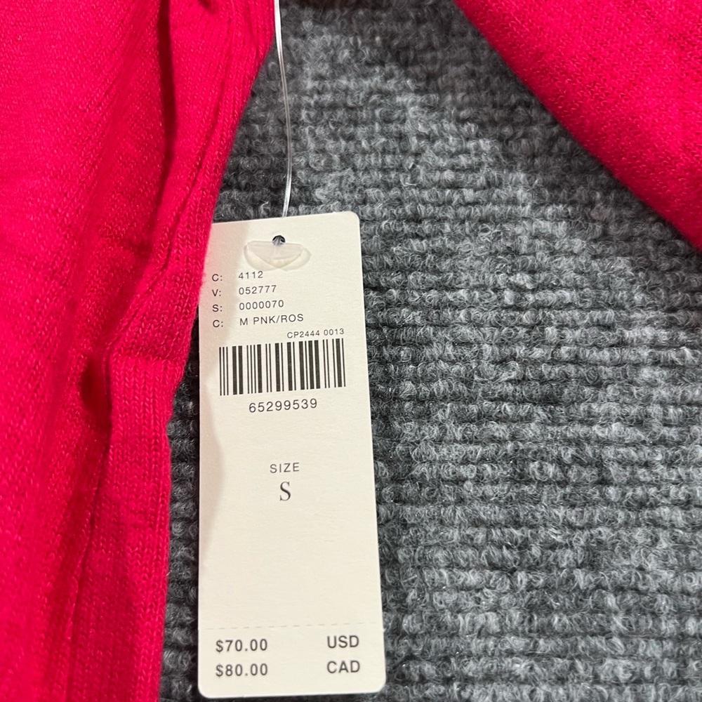 Anthropologie Vibrant pink Cowl Neck Sweater size s - Picture 9 of 11